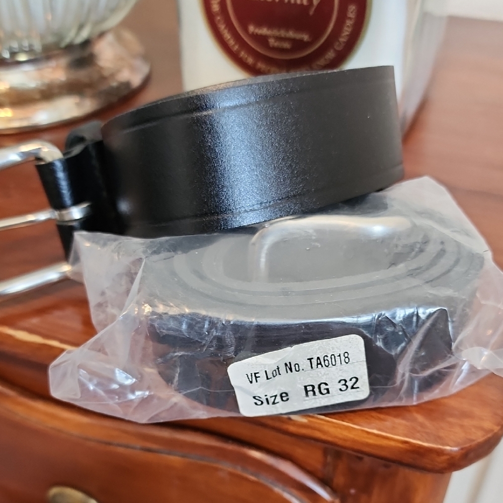 Men's Black Leather Belt